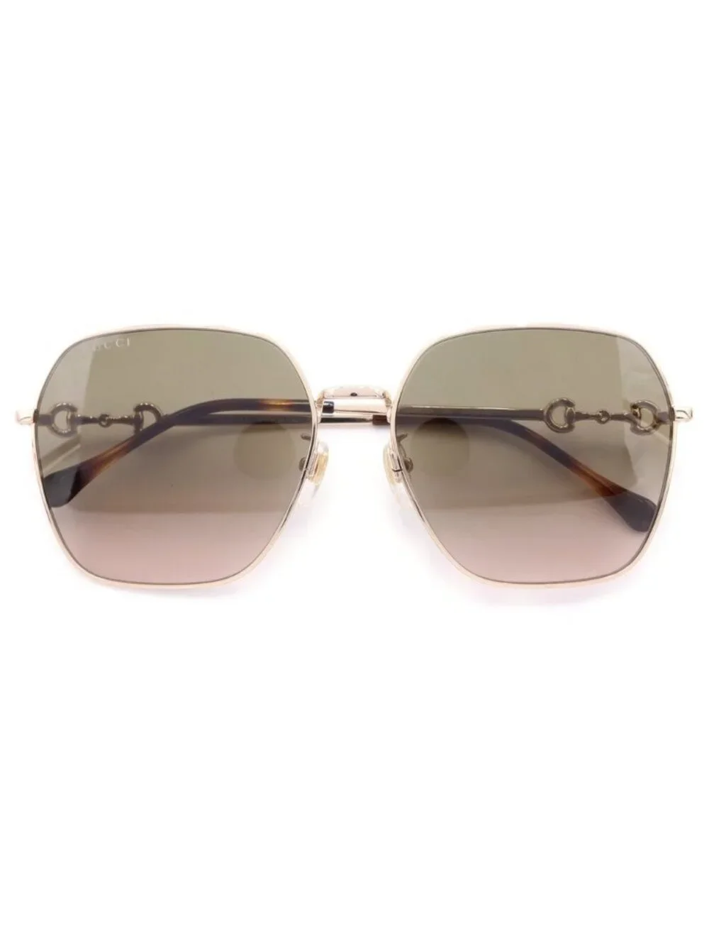 Gucci Horsebit Asian Fit Sunglasses Brown Eyewear